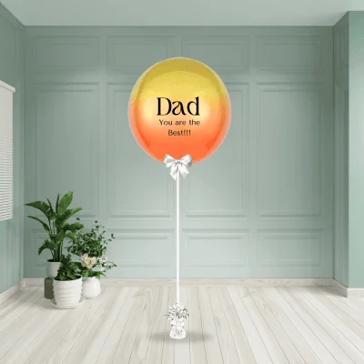 personalised fathers ombre balloon