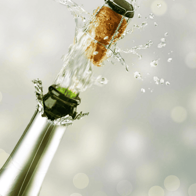 Champagne bottle +&pound;3.99