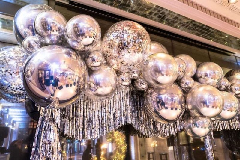 Silver Party Balloons Christmas Office