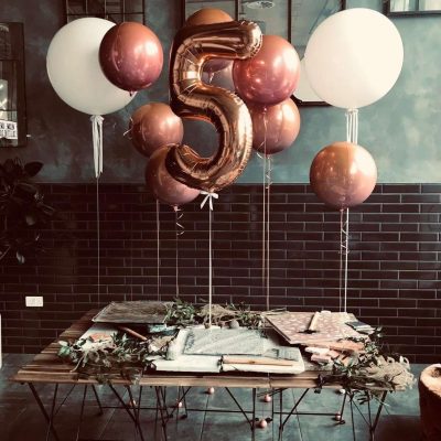 ombre orbz and number package balloonista