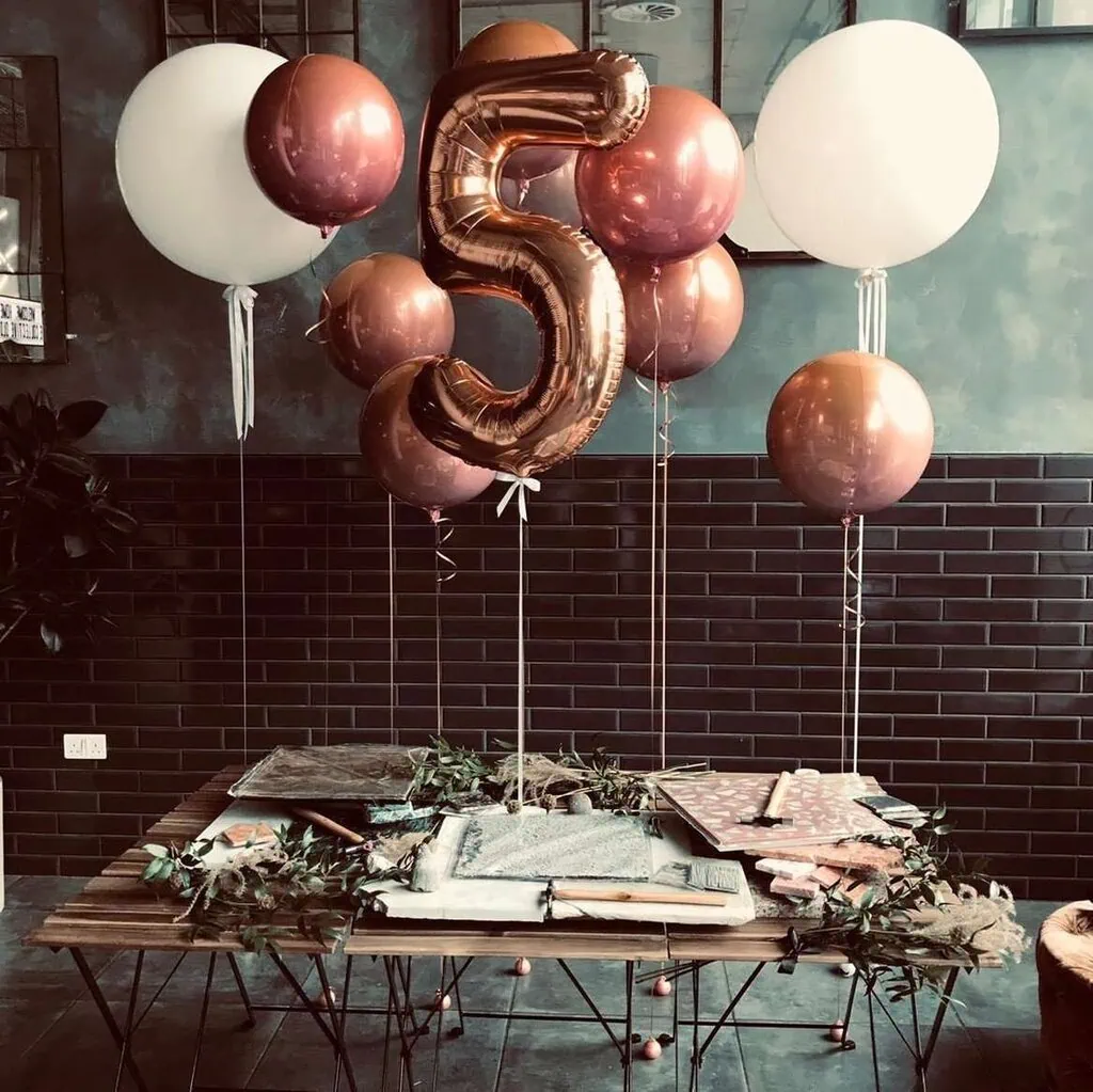 ombre orbz and number package balloonista