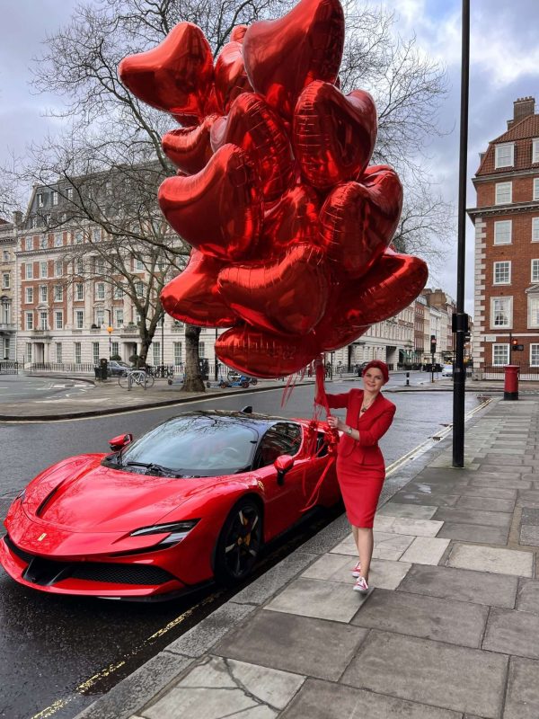 Valentines Proposal Ferrari red