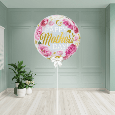 mothers day floral bubble balloon