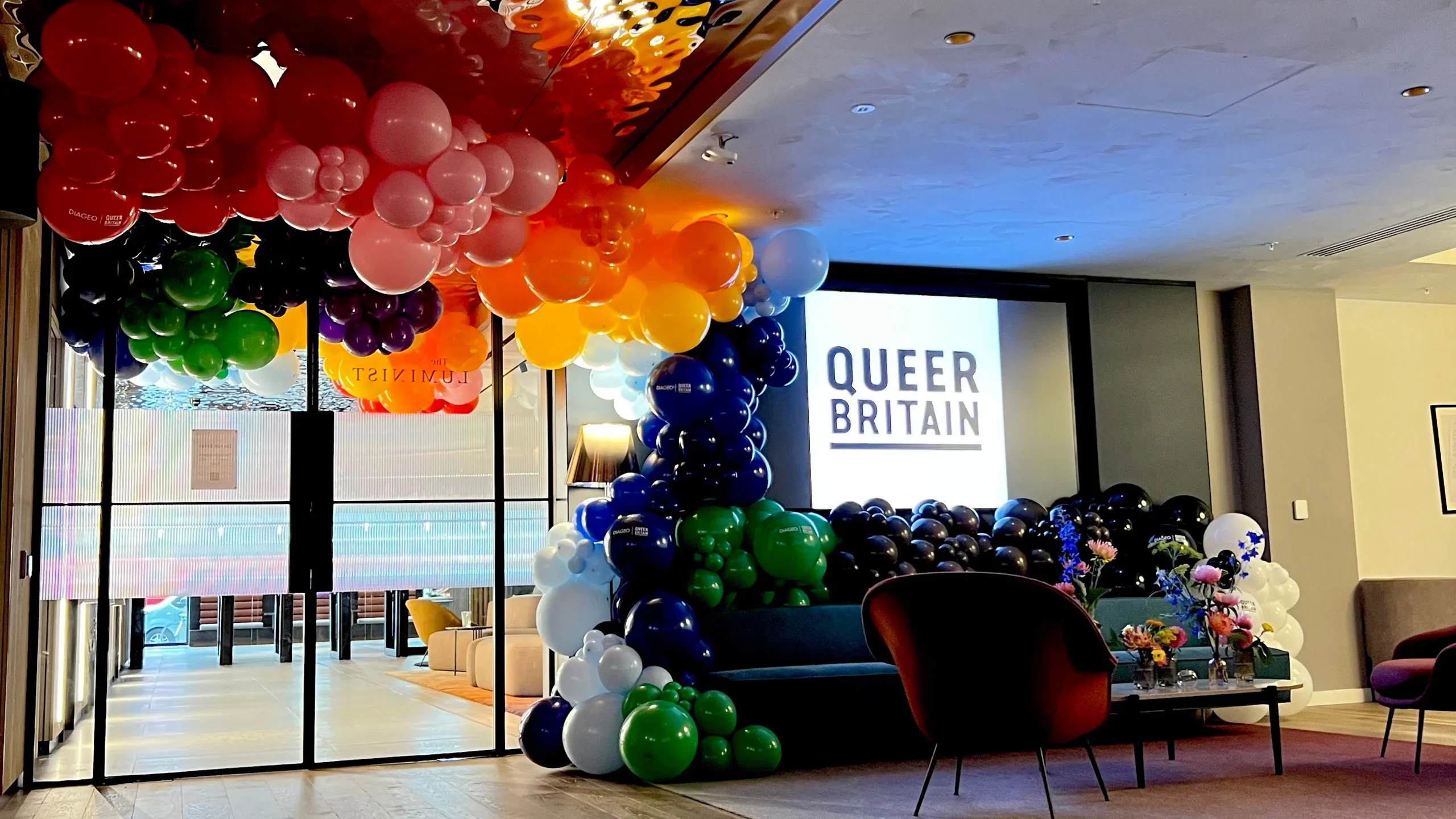 diageo pride balloon installation scaled